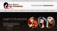 Desktop Screenshot of fortmyershairextensions.com